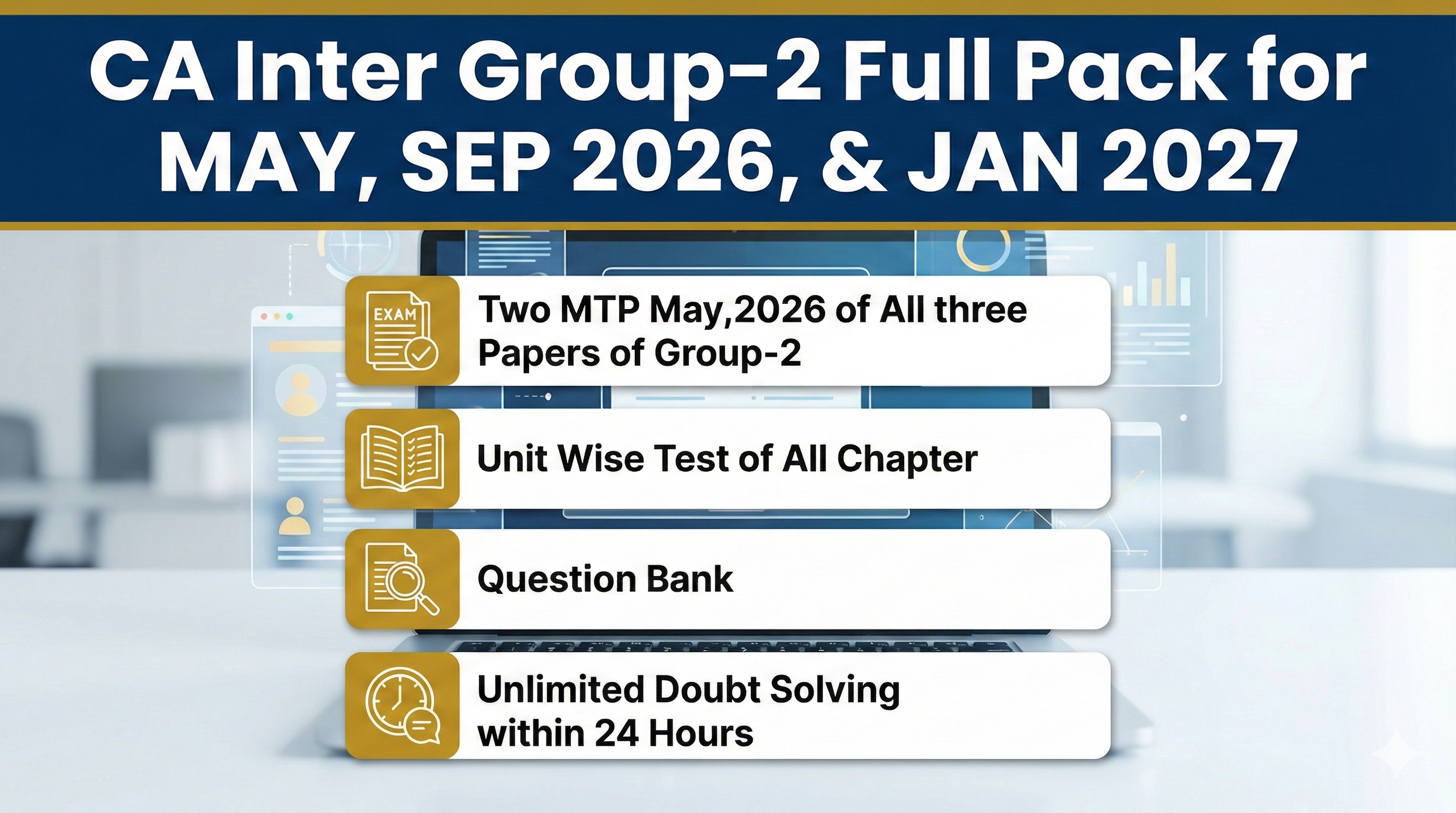 CA Inter Group-2 Full Pack for MAY, SEP 2026, & JAN 2027